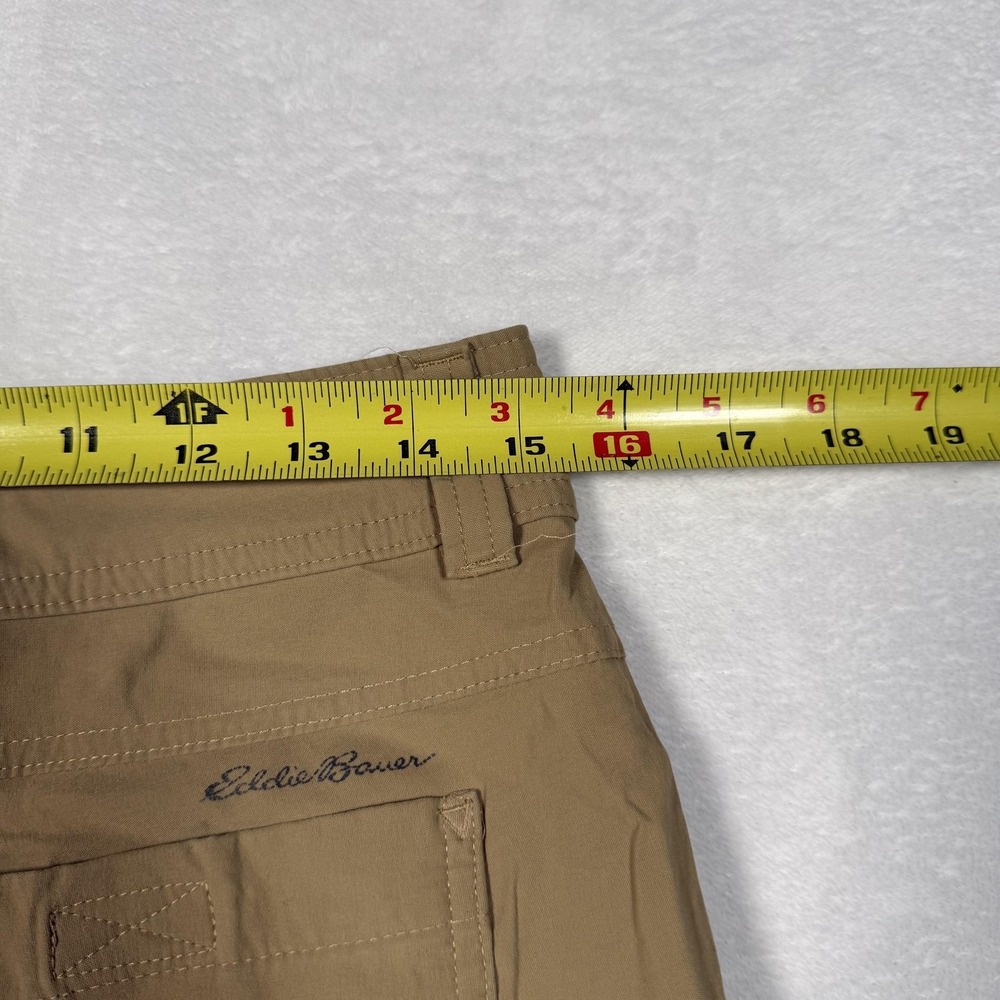 Eddie Bauer First Ascent Shorts Mens 30 Beige Nylon Stretch Hiking Zip Pockets - Picture 8 of 12